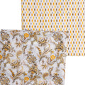 Yellow Mul Cotton Printed Unstitched Fabric Set (5 Meter Set) – fvs202384 a