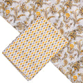 Yellow Mul Cotton Printed Unstitched Fabric Set (5 Meter Set) – fvs202384 b