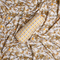 Yellow Mul Cotton Printed Unstitched Fabric Set (5 Meter Set) – fvs202384 c