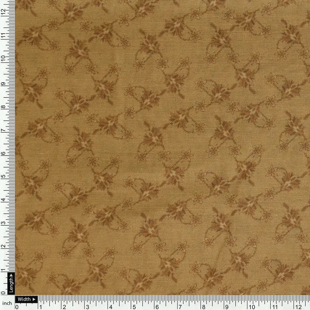 Yellow Muslin Printed Unstitched Fabric Set (5 Meter Set) – fvs202387 st 87 f
