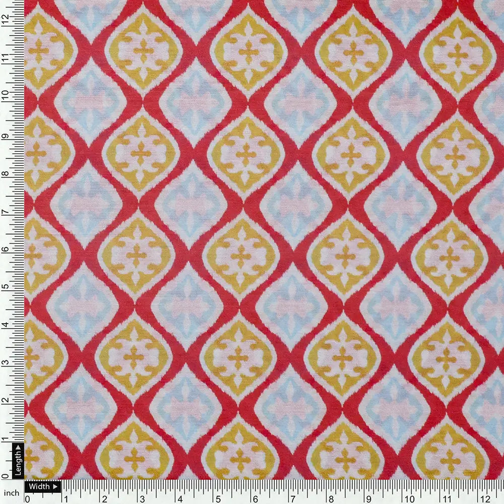 Pink Mul Cotton Printed Unstitched Fabric Set (5 Meter Set) – fvs202390 e