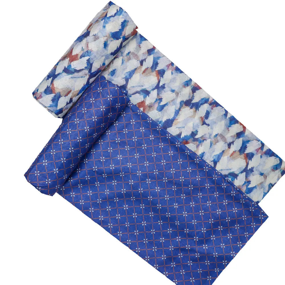 Multicolor Mul Cotton Printed Unstitched Fabric Set (5 Meter Set) – fvs202393 d