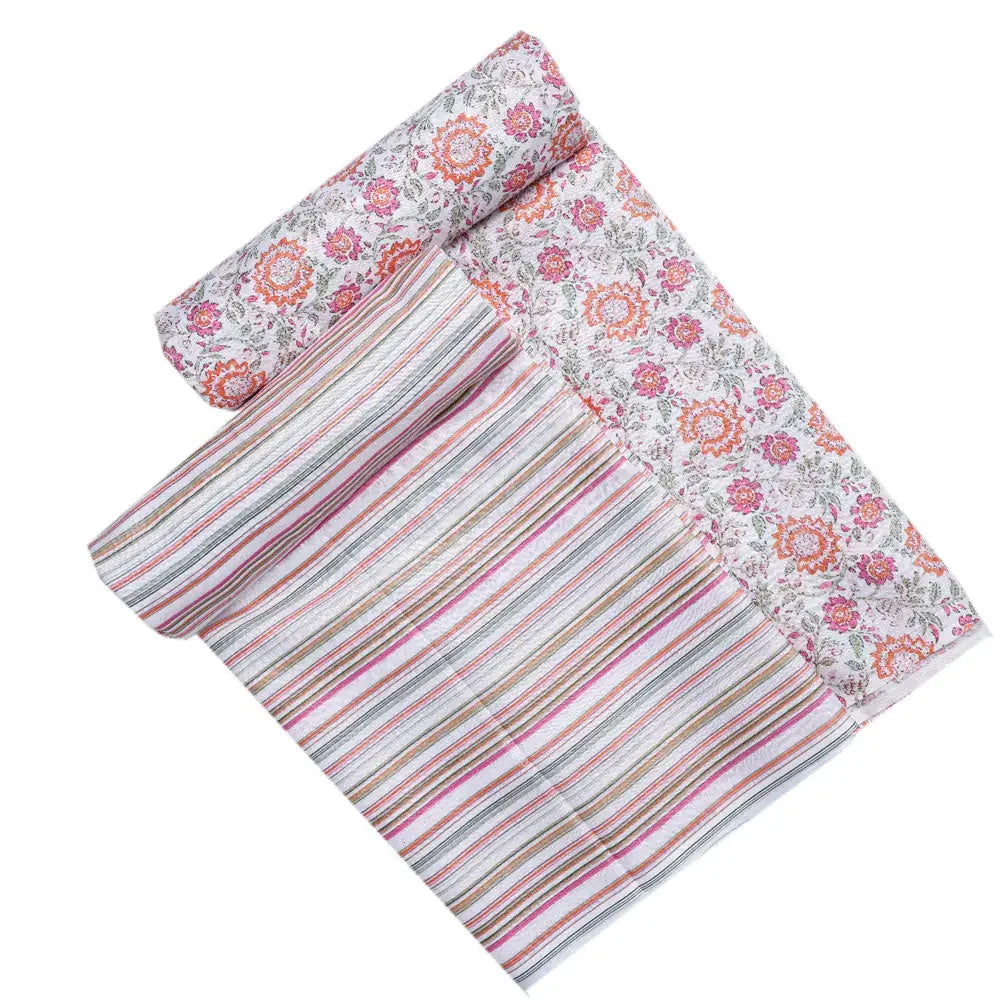 Cream Linen Printed Unstitched Fabric Set (5 Meter Set) – fvs202396 d