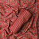 Red Linen Printed Unstitched Fabric Set (5 Meter Set) – fvs202399 c