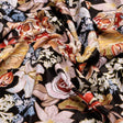 Black Floral Fabric – 8287copy