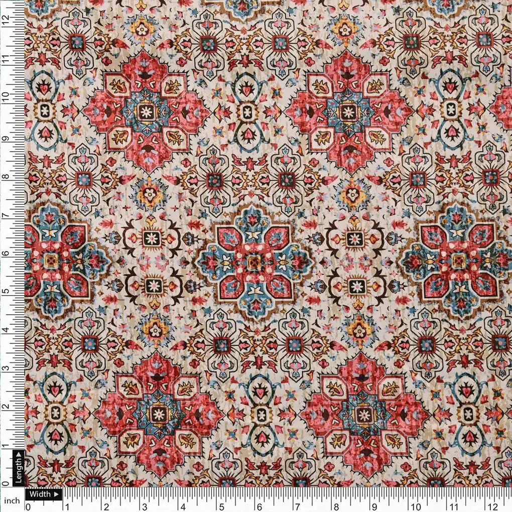 Multicolor Printed Velvet Fabric – 8290copy