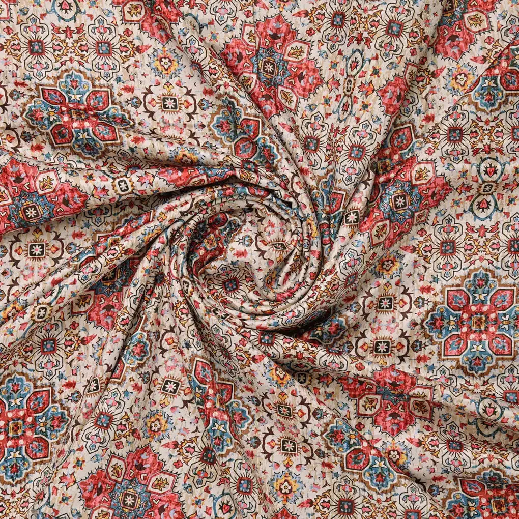 Multicolor Printed Velvet Fabric – 8291copy