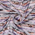Grey and Multi Abstract Printed BSY Velvet Fabric – 8297copy