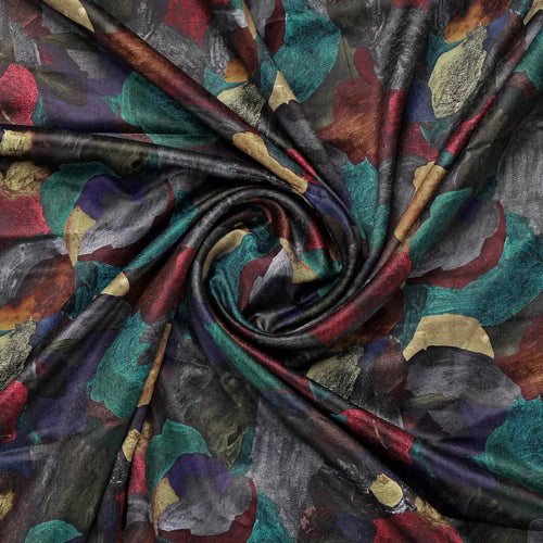 Abstract Printed Velvet Fabric – 8312copy