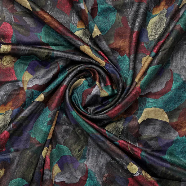 Abstract Printed Velvet Fabric – 8312copy - alternate view