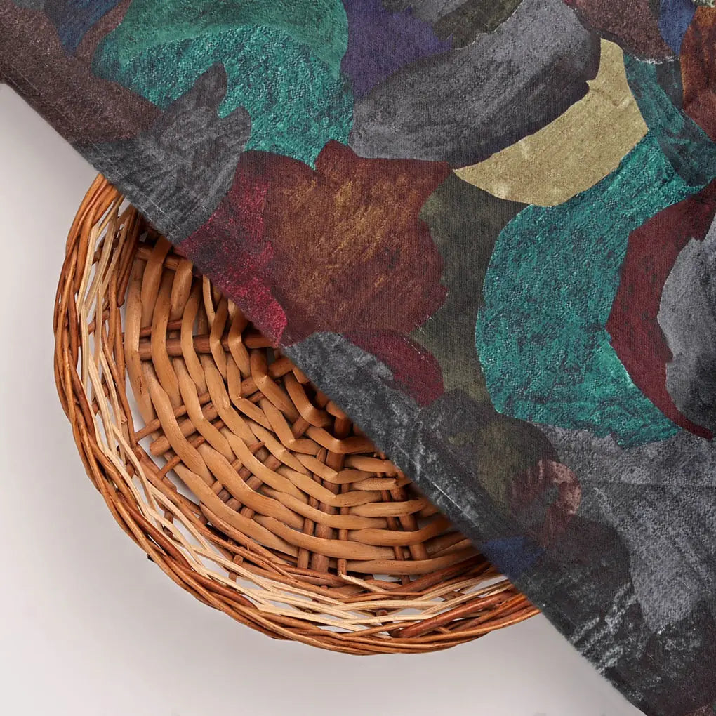 Abstract Printed Velvet Fabric – 8314copy
