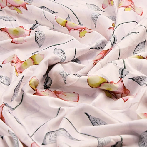 Floral Printed Polyester Fabric – 8323copy
