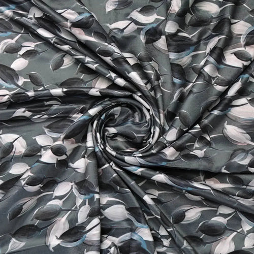Grey Floral Fabric – 8342copy