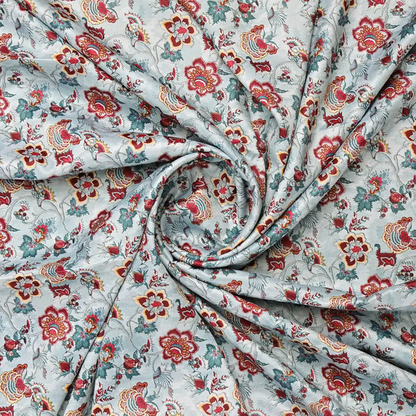Floral Printed Velvet Fabric – 8347copy - alternate view