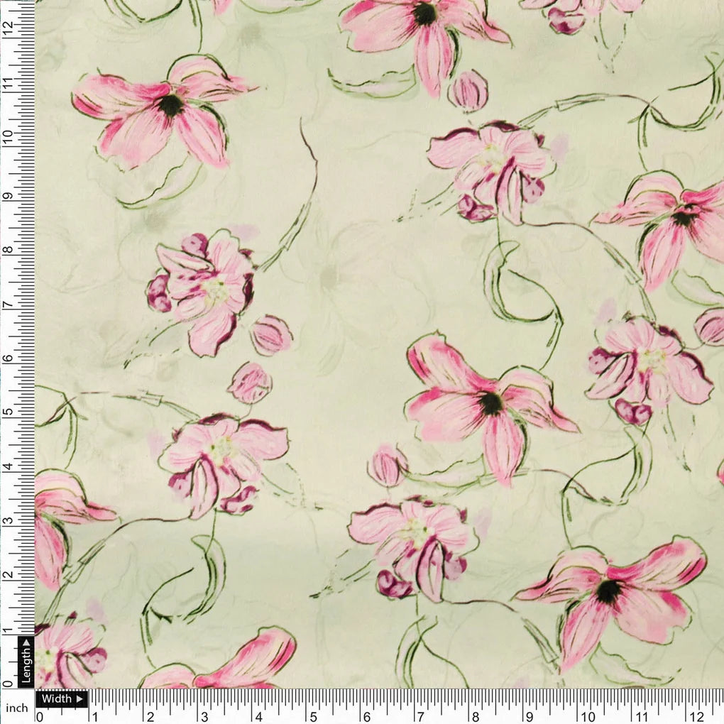 Floral Printed Fabric – 8363copy