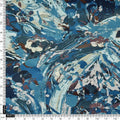 Blue Abstract Print Velvet Fabric – 8368copy