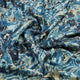Blue Abstract Print Velvet Fabric – 8370copy
