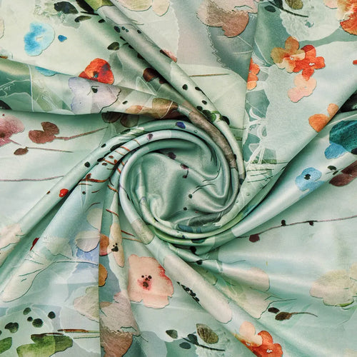 Floral Printed Silk Fabric – 8385copy