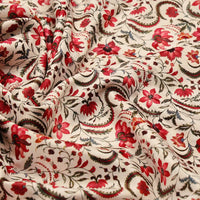Red Floral Printed  Fabric – 8401copy
