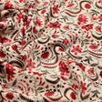 Red Floral Printed  Fabric – 8401copy