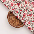 Red Floral Printed  Fabric – 8402copy