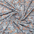 Blue Floral Velvet Fabric – 8415copy