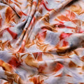 Abstract Floral Printed Satin Fabric – 8421copy