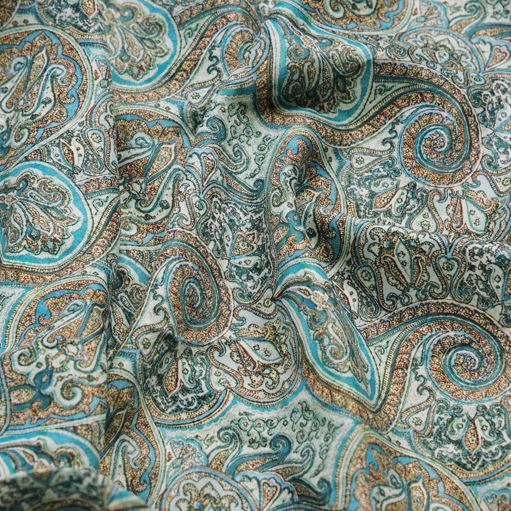 Polyester Paisley Printed Fabric – 8431copy