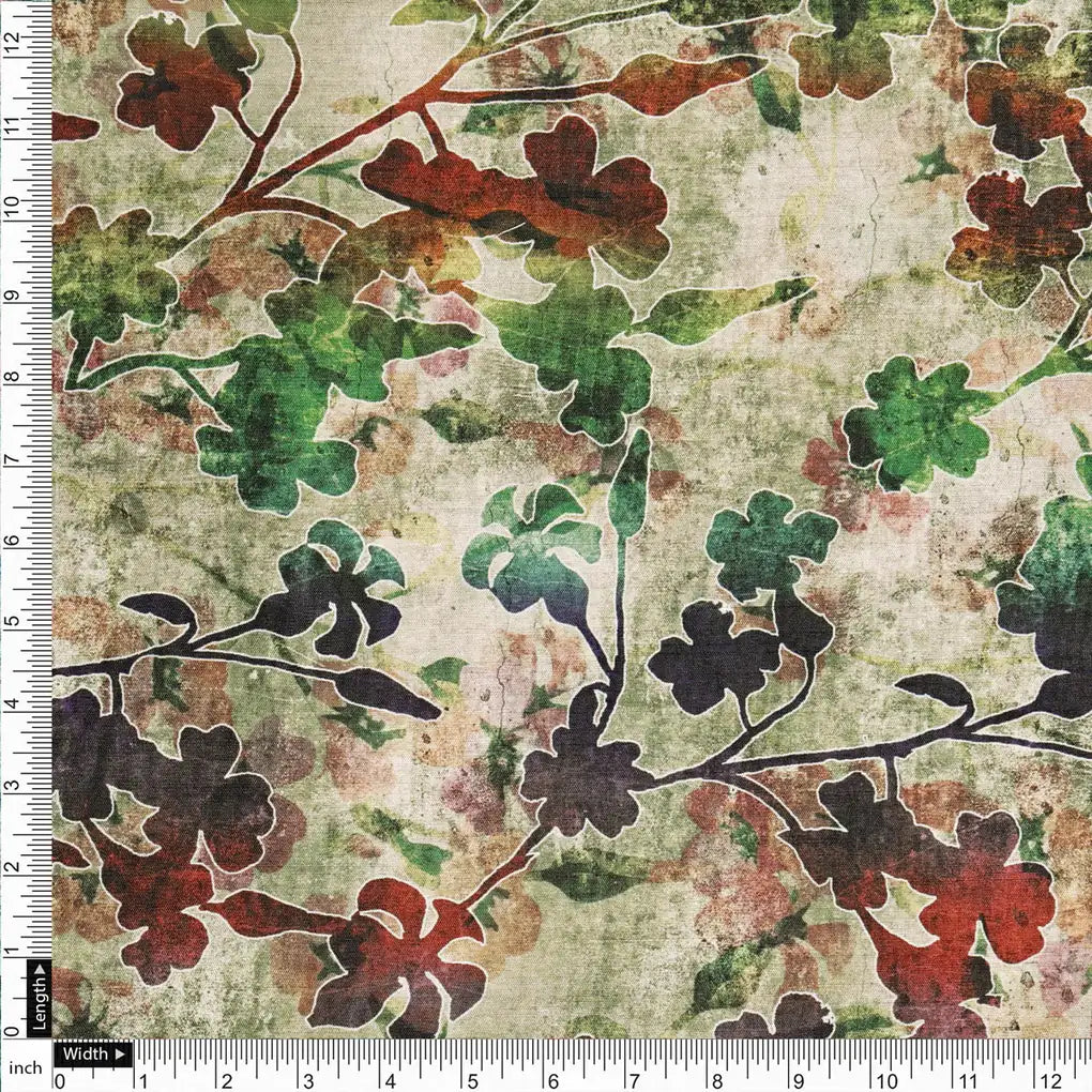 Dola Silk Floral Printed Fabric – 8434 copy