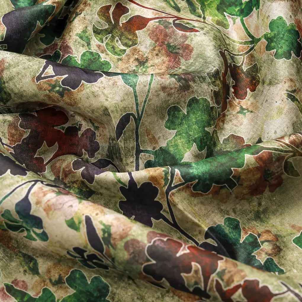 Dola Silk Floral Printed Fabric – 8436copy