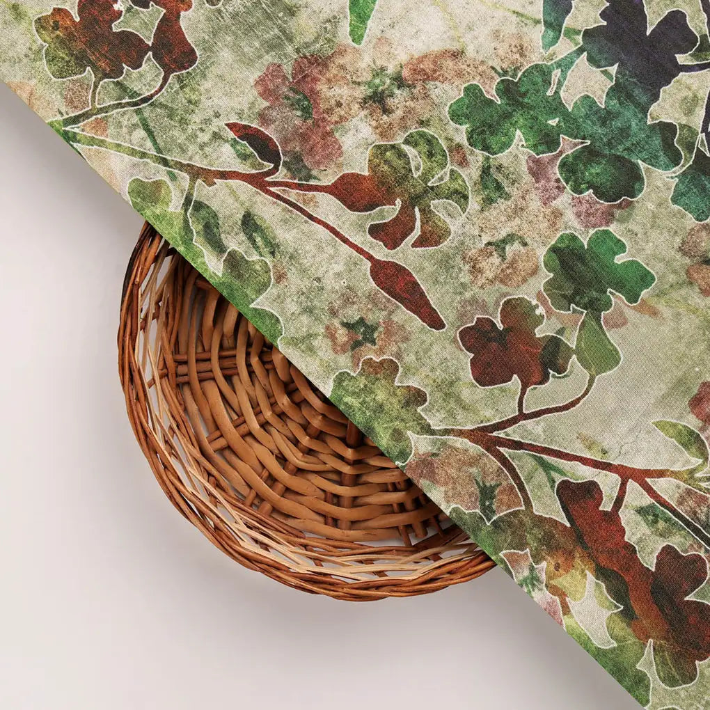 Dola Silk Floral Printed Fabric – 8437 copy