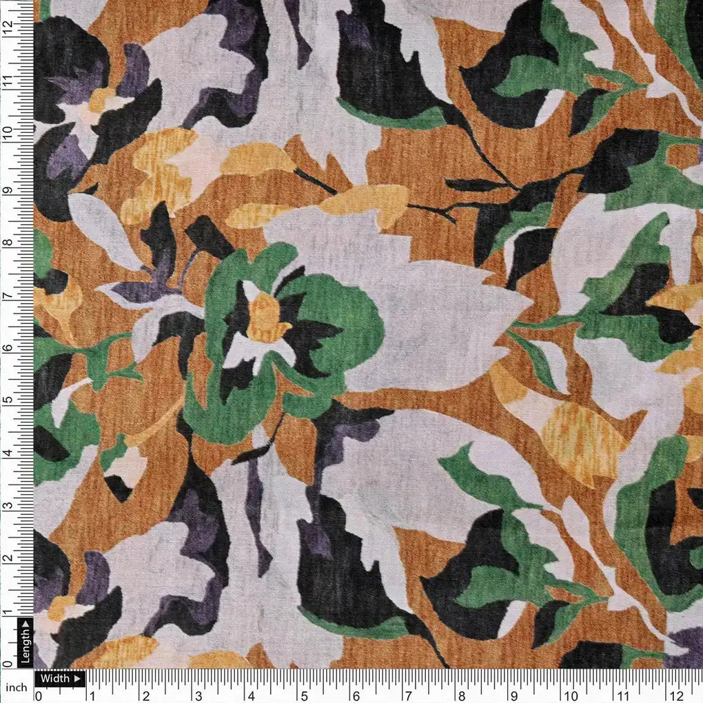 Dola Silk Floral Print Fabric – 8450copy