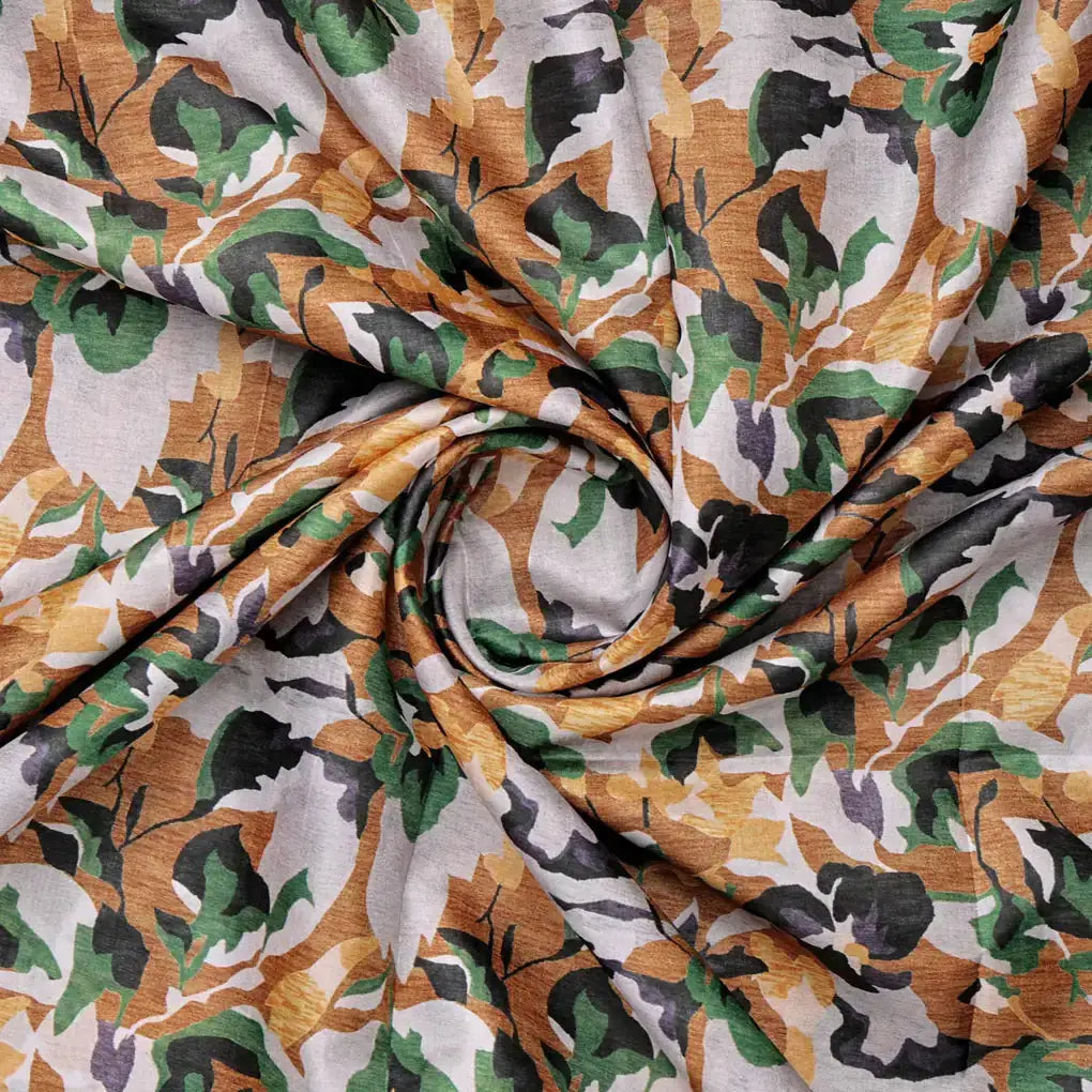 Dola Silk Floral Print Fabric – 8451copy