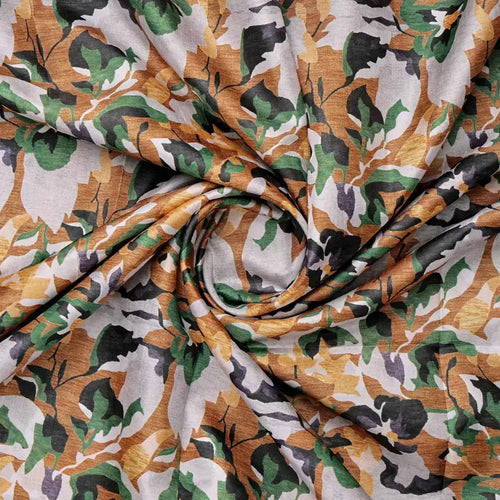 Dola Silk Floral Print Fabric – 8451copy
