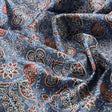 Dola Silk Ajrakh Printed Fabric – 8457copy