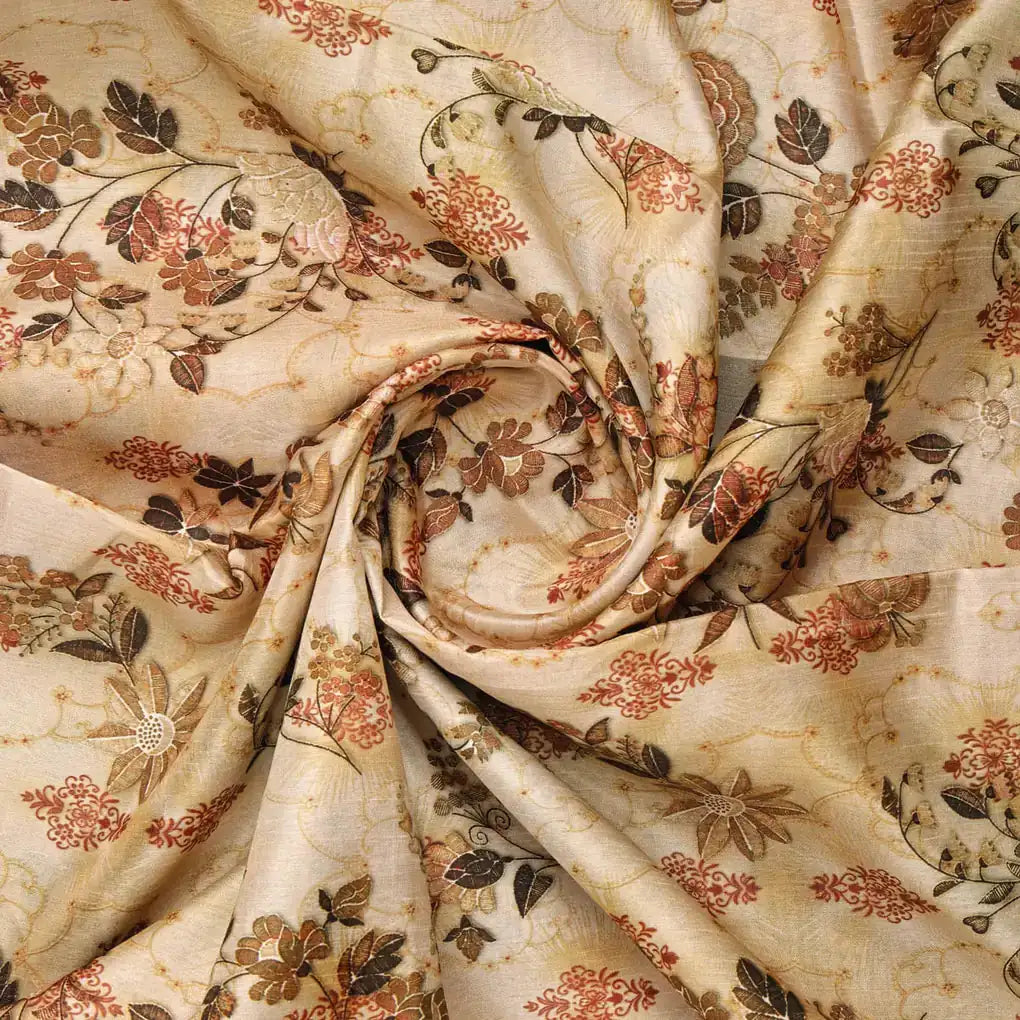 Dola Silk Printed Fabric – 8467copy