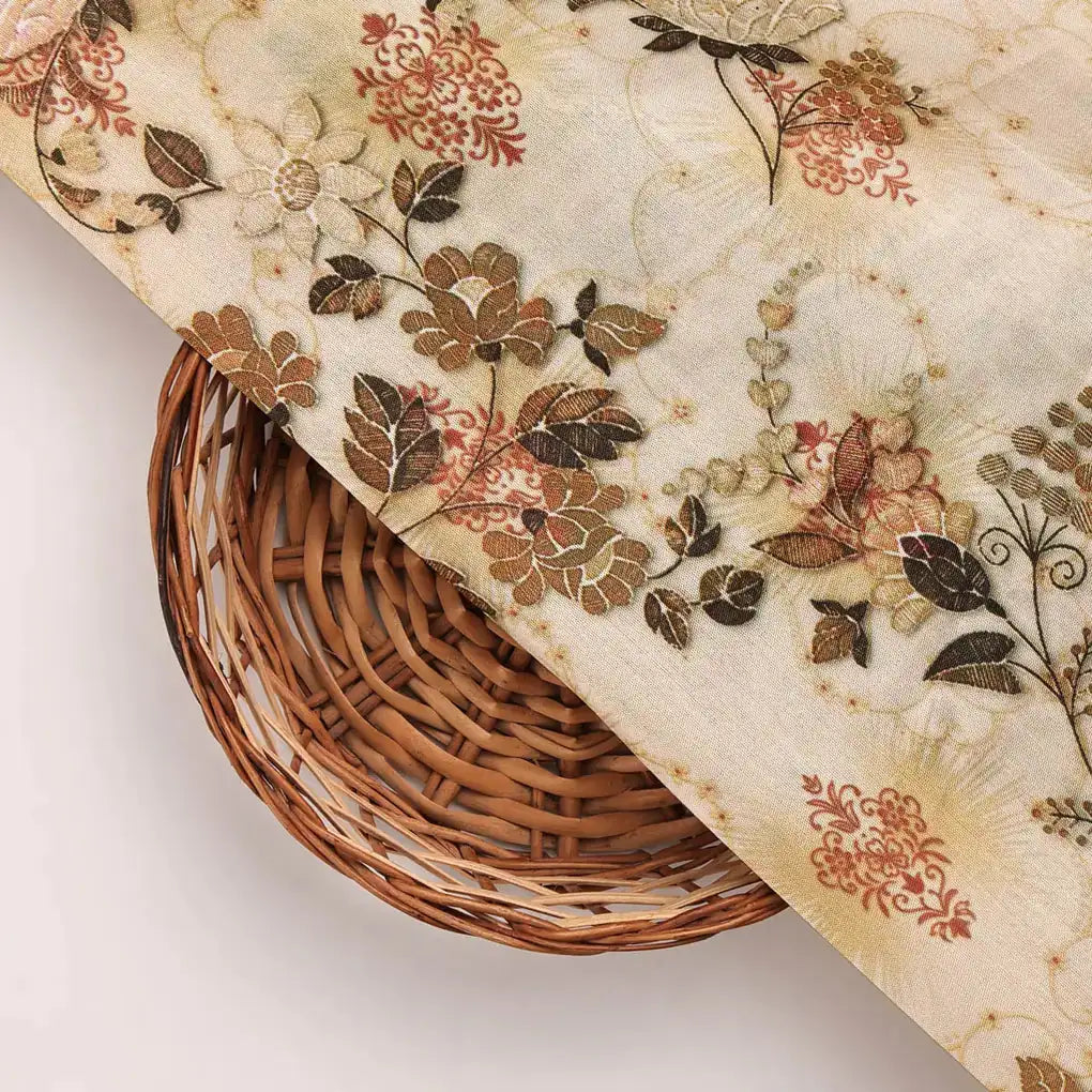 Dola Silk Printed Fabric – 8469copy