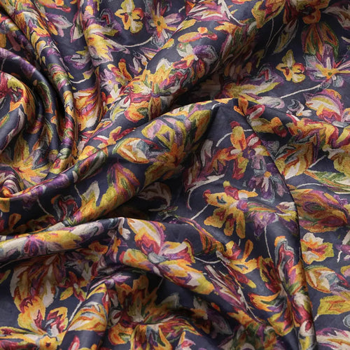 Floral Printed Dola Silk Fabric – 8485copy