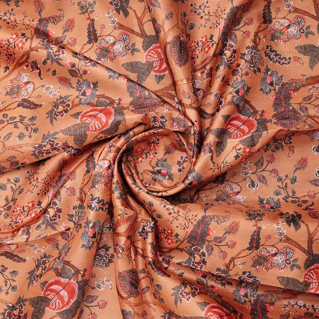Dola Silk Floral Printed Fabric – 8489copy