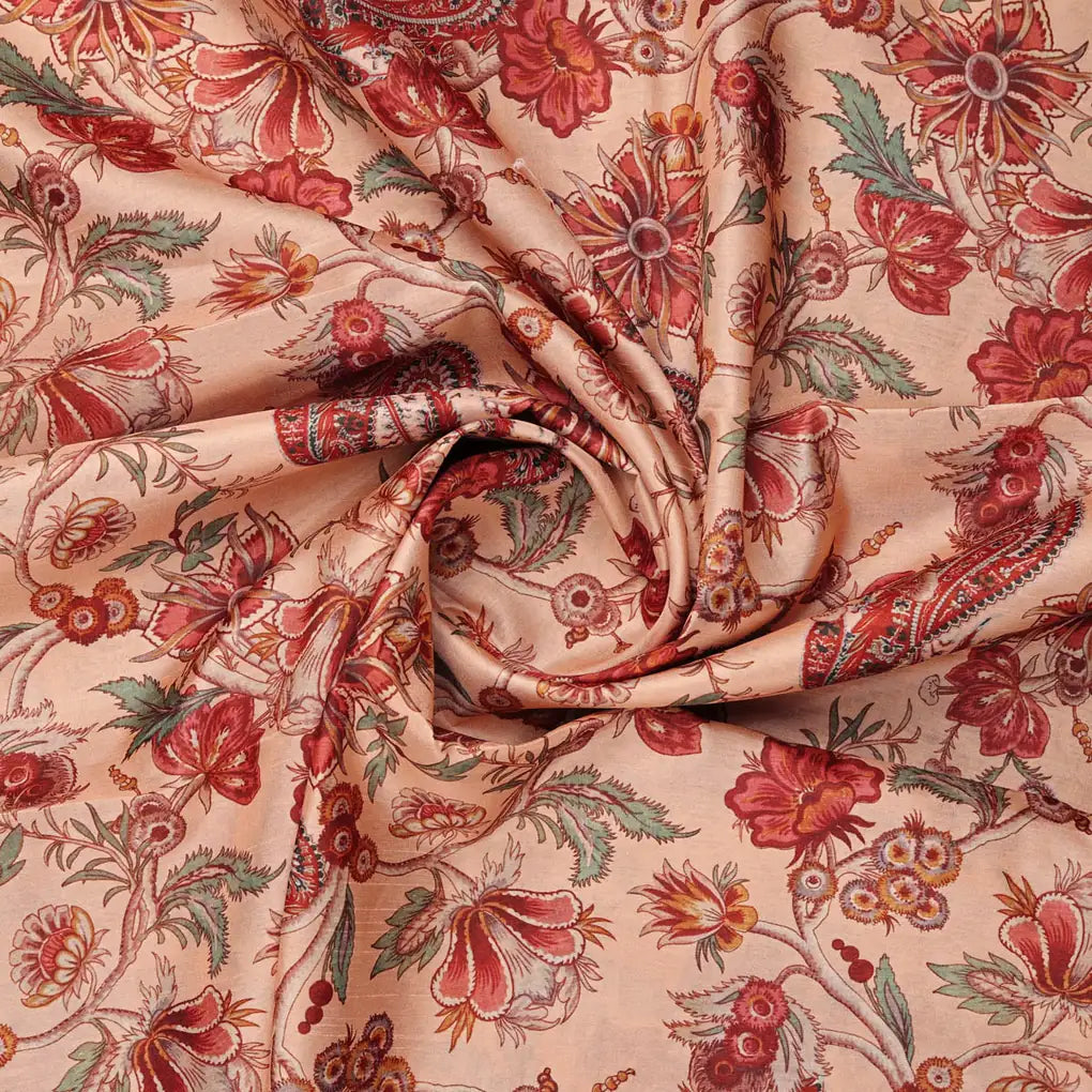 Dola Silk Floral Printed Fabric – 8500copy