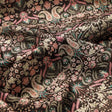 Dola Silk Black Floral Paisley Printed Fabric – 8510copy