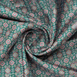Green Floral Dola Silk Fabric – 8519copy