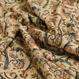 Cream Decorative Floral Paisley Polyester Printed Fabric – 9511copy