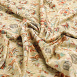 Premium Beige Floral Ethnic Polyester Fabric by FAB VOGUE Studio – 9524copy