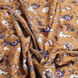 Mustard Ethnic Floral Printed Polyester Fabric for Apparel & Decor – 9537copy