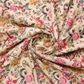 Premium Chinoiserie Floral Printed Polyester Fabric – 9581copy