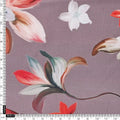 Elegant Mauve Floral Printed Polyester Fabric for Apparel – 9638copy