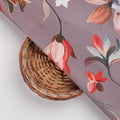 Elegant Mauve Floral Printed Polyester Fabric for Apparel – 9643copy