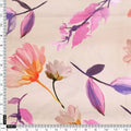 Beige Floral Digital Print Polyester Fabric – 9645copy