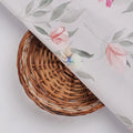 Light Grey Watercolor Floral Printed Premium Polyester Fabric – 9660copy